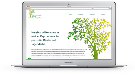 Website psychotherapiepraxis für Kinder und Jugendliche in Spremberg